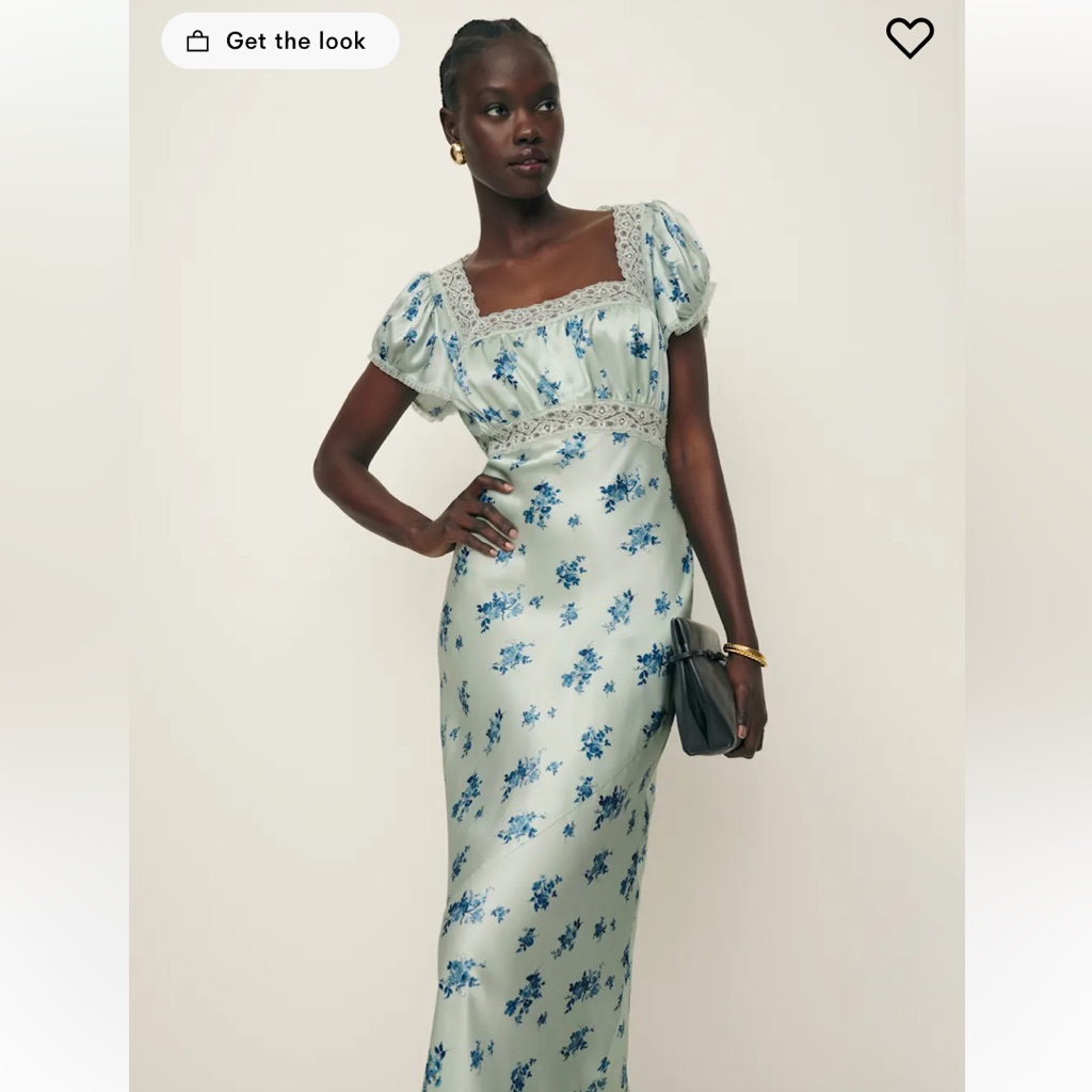 Reformation Clarisse Silk Dress